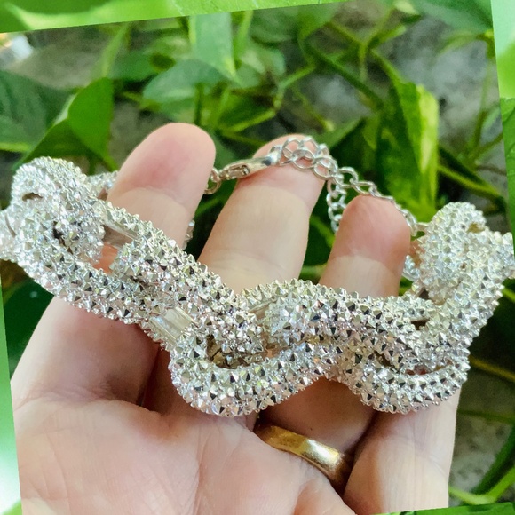 BOLD STUNNING SILVER CHAIN BRACELET -NORDSTROM /SEQUIN VINTAGE $85 RETAIL ⭐️NWOT - Picture 5 of 9